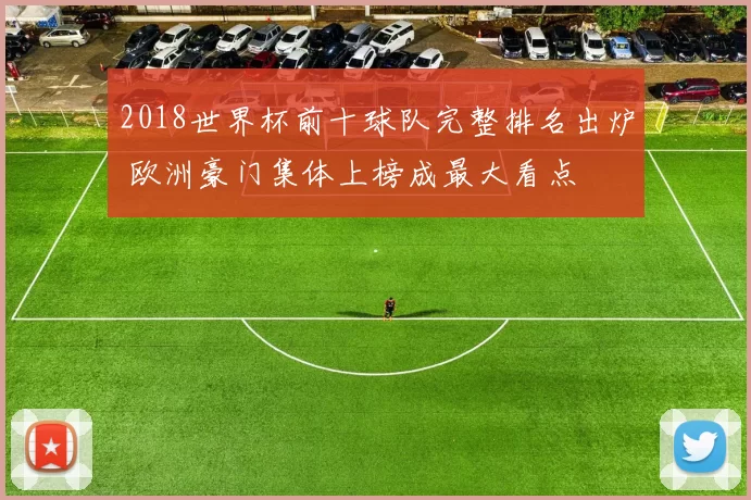 2018世界杯前十球队完整排名出炉 欧洲豪门集体上榜成最大看点